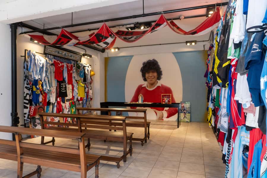 AllMaradona Buenos Aires: Maradona House Museum and Stadium - Estadio Diego Armando Maradona: the pitch, press room, and fan-built El Templo del Fútbol
