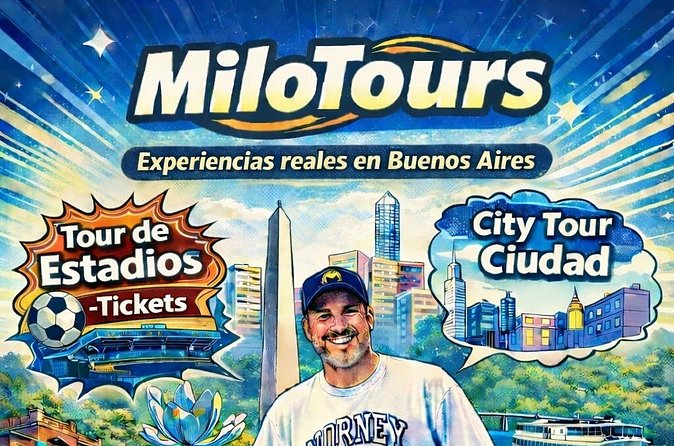 Guided Tour of the City of Buenos Aires - La Boca color: Caminito and the Boca Juniors stadium