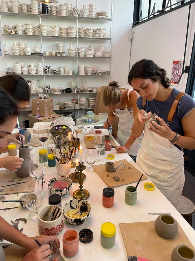 Wine & Pottery Class For Beginners in Buenos Aires Argentina - Step Inside the Studio: Old-Building Charm Meets Clay Therapy